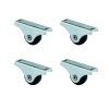 Furç Sabit Teker - 20MM - Siyah HKS226 - 4 Adet