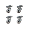 Furç Uzun-Sunta Bilyalı Teker (Frenli) - 20x50 - Gri - 18MM HKS185 - 4 Adet