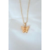 Gold Kaplama Sarı Renk Sedefli Kolye TJ-BKO6439