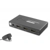 Hdmi Usb Kvm Switch 2 Port Hdmi 4 Port Usb Dahili Kablolu - Siyah HDX1373