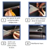 Şerit Bant 5 Metre Araba OtoTrim Dekorasyon Şeridi Kauçuk Elastik Pratik Montaj Mavi
