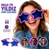 Mega Tip Yıldız Parti Gözlüğü Mor Renk