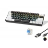 Mekanik Rgb Klavye Blue Switch - Siyah Beyaz MF1701BW