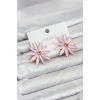 Pembe Kristal Taşlı Lotus Model Kadın Küpe TJ-BKP11927