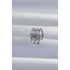 Pirinç Gümüş Renk Yonca Earcuff Küpe TJ-BKP9330