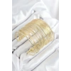 Pirinç Tel Sarma Model Gold Renk Kadın Bileklilk TJ-BB7895