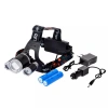 Şarjlı 3 Başlıklı Kafa Lambası Güçlü LED Işık Yüksek Performans WT-256