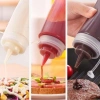 Yağdanlık 400 Ml Kapaklı Sızdırmaz Yağlık Sosluk Şişesi Plastik Şeffaf