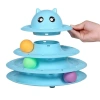 Kedi Oyuncağı Tower Of Tracks Eğlenceli Üç Katlı Seti Kedi Oyunu