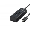 Type-C 3.0 Hub 4 Port 5 Gbps Siyah HDX7045