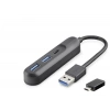 Usb Type-c 3.2 Gen1 Hub 3 Port 5 Gbps Siyah U35G05