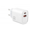 Usb Type-c Çift Çıkışlı Hızlı Şarj Adaptörü 45W Beyaz ND1013