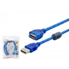 Usb Uzatma Kablosu 3 M - Şeffaf Mavi̇ HDX7535