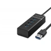 Usb3.0 Hub 3*Usb + Usb3.0 30Cm Siyah HDX7017