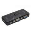 Vga Usb Kvm Swıtch 4 In 1 Out + 4 Port Usb Console - Sıyah HD230