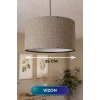 Vizon Kumaş Başlıklı Sarkıt Avize 35 CM