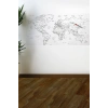 Stickerı 110 X 56 Cm Yazılabilir Dünya Haritası Manyetik Duvar
