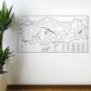 Stickerı 110 X 56 Cm Yazılabilir Türkiye Haritası Manyetik Duvar