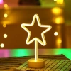 Gece Lambası Yıldız Tasarımlı Neon LED Masa ve Dekor Amaçlı Işık