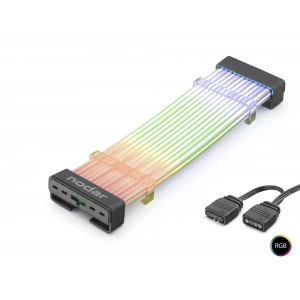 24 Pin Argb Anakart Güç Uzatma Kablosu Bükülebilir 2 Mm 108 Led Siyah ND2812B