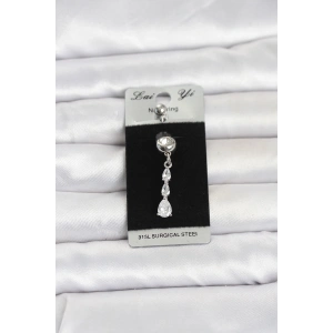 316L Cerrahi Çelik Sallantılı Damla Model Göbek Piercing TJ-PR1398
