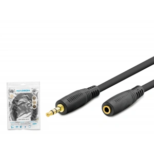 3.5 Mm Aux Uzatma Kablosu 5 M - Siyah HDX1020