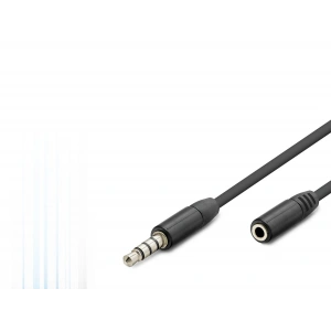 3.5 Mm Trrs Aux Uzatma Kablosu 3 M - Siyah HDX1011