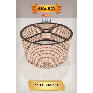 Antik Kiremit Lambader Başlığı 35 CM Mega Boy