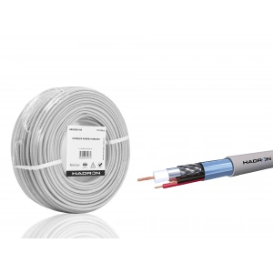 Cctv Kablo Mini Coax Eco Cca 2X0.50 Mm 100 M - Gri HDX5580-100