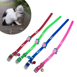 Köpek Boyun Tasması Çıngıraklı Zilli Slikon Kedi Renkli