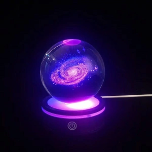 Dönen Gezegen Cam Küre RGB