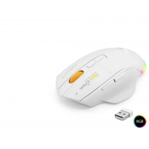 Dual Mode Kablosuz Mouse 12800 Dpi 7 Tuş Makro 1000Hz Rgb - Beyaz W601W