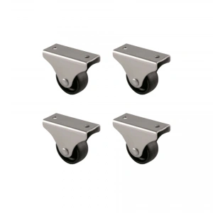 Furç Sabit Teker - 32MM - Siyah HKS228 - 4 Adet