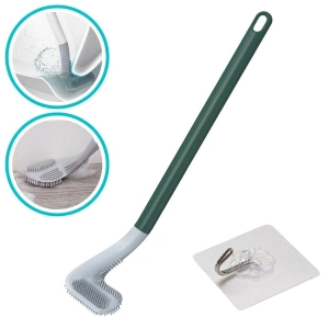 Mutfak Temizlik Fırçası Golf Tasarımlı Silikon WC Klozet Kanca Hediyeli