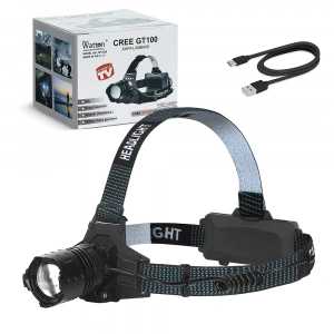 GT100 LED Şarjlı Kafa Lambası Güçlü Aydınlatma Yüksek Performanslı Profesyonel Model WT-628