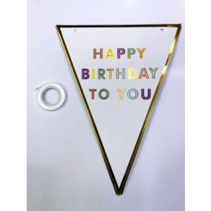 Happy Birthday To You Flama Bayrak Süs