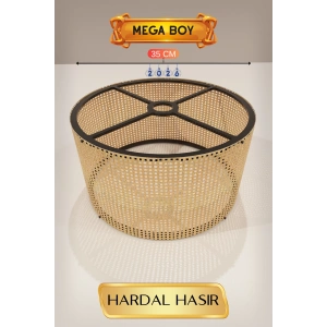 Hardal Hasır Lambader Başlığı 35 CM Mega Boy