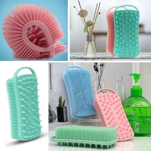 Banyo Vücut Fırçası Otomatik Askılı Peeling ve Masaj Etkili Silikon