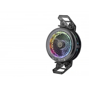 Klipsli Telefon Soğutucu Fan Rgb Isı Göstergeli Siyah TH29