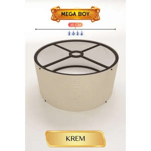 Krem Lambader Başlığı 35 CM Mega Boy