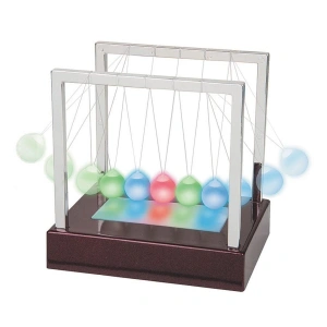 Bilye Büyük Boy LED Aydınlatmalı Newtons Balans Newton Beşiği Topları
