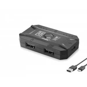 M1 Pro Mobil Oyun Klavye Mouse Dönüştürücü Adaptör Bluetooth 5.0 Type-C Siyah