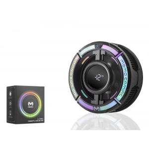 Manyetik Telefon Soğutucu Fan 15W Rgb Dijital Ekranlı Siyah CX15