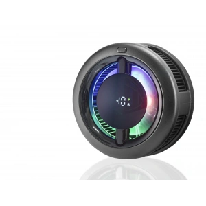 Manyetik Telefon Soğutucu Fan Rgb Dijital Ekranlı - Siyah CX19