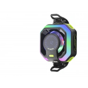 Manyetik Telefon Soğutucu Fan Rgb Isı Göstergeli Siyah JS86