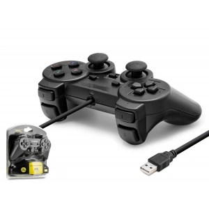 Pc Uyumlu Kablolu Usb Gamepad Oyun Kolu - Siyah W201S
