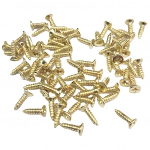 Sarı 1000 Adet Klips Vidası 2,2x7,5 mm YHB - Konik Başlı Kutu, Sandık, Ayak, Askı, Mini Vida