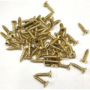Sarı 1000 Adet Klips Vidası 2,3x9,5 mm YHB, İthal - Konik Başlı Kutu Ayak, Askı, Mini Vida