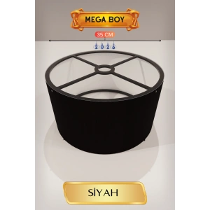 Siyah Lambader Başlığı 35 CM Mega Boy