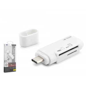 Type-c 3.2 Gen1 Kart Okuyucu Sd Microsd 5 Gbps Beyaz TC301